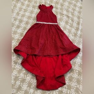 Rare Editions Girls Red Party Dress Size 7